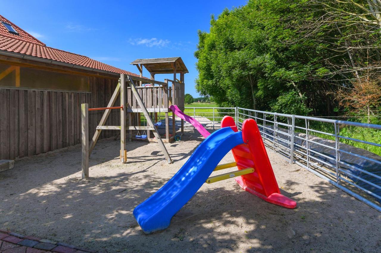 Ferienwohnung Muehlenblick Auf Dem Ferienhof Eschen Moorweg Exterior foto